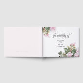 Schöne rosa Rosen BarefootBride™ Gästebuch (Voll)