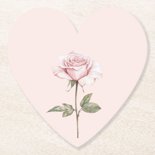 Schöne rosa Rosen-Blumen-Brautparty Untersetzer (Vorderseite)