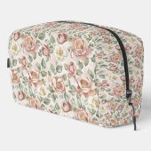 Schöne rosa Rosen Blumen Waschbeutel (Rechte Ecke)