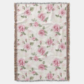 Schöne rosa Rosen Decke (Vorderseite Vertikal)