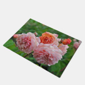Schöne rosa Rosen Fußmatte (Schrägansicht)