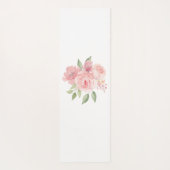 Schöne rosa Rosen herzförmige Selbstauslöser-Liebe Yogamatte (Rückseite)