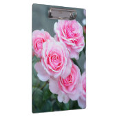 Schöne rosa Rosen Klemmbrett (Rechts)