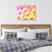 Schöne rosa Rosen Kunst Leinwanddruck (Insitu (Schlafzimmer))