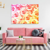 Schöne rosa Rosen Kunst Leinwanddruck (Insitu (Wohnzimmer))