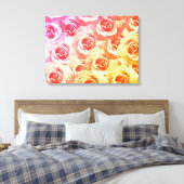 Schöne rosa Rosen Kunst Leinwanddruck (Insitu (Schlafzimmer))