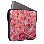 Schöne rosa Rosen Laptopschutzhülle (Vorne Rechts)
