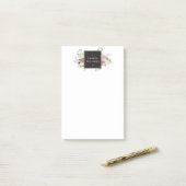 Schöne rosa Rosen Moderne Eleganz Post-it Klebezettel (Auf Schreibtisch)