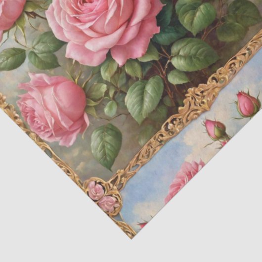 Schöne rosa Rosen Moderne Sammlung Seidenpapier (Ausschnitt)