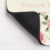 Schöne rosa Rosen  Mousepad (Ecke)