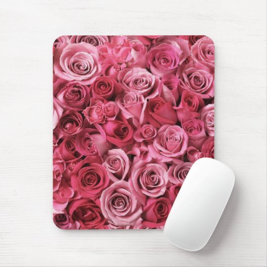 Schöne rosa Rosen Mousepad (Mit Mouse)