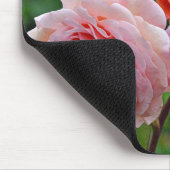 Schöne rosa Rosen Mousepad (Ecke)