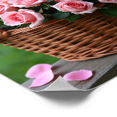schöne rosa Rosen Poster (Ecke)