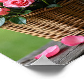 schöne rosa Rosen Poster (Ecke)