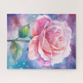 Schöne rosa Rosen-Puzzle Puzzle (Horizontal)