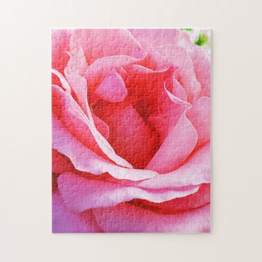 Schöne rosa Rosen-Puzzle Puzzle (Vertikal)