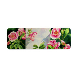 Schöne rosa Rosen, rote Rosen, Aquarellblumen