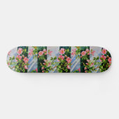 Schöne rosa Rosen, rote Rosen, Aquarellblumen Skateboard (Horizontal)