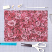 Schöne rosa Rosen Seidenpapier (Handwerk)