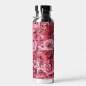 Schöne rosa Rosen Trinkflasche (Rechts)