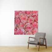 Schöne rosa Rosen Wandteppich (Beispiel (Horizontal))