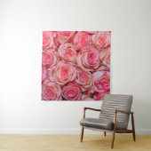Schöne rosa Rosen Wandteppich (Beispiel)
