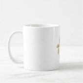 Schöne rosa Rosenblume in der Vase Kaffeetasse (Links)