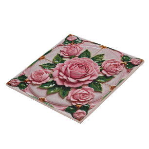 Schöne rosa Roses Trendy Collection Fliese
