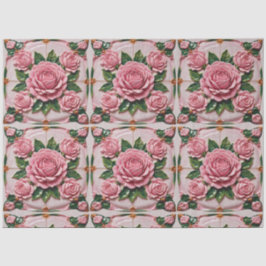 Schöne rosa Roses Trendy Collection Seidenpapier