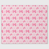 Schöne rosa Satin-Bögen Geschenkpapier (Flach)