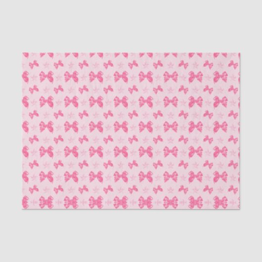 Schöne rosa Satin-Effekt-Bögen Seidenpapier (Vorderseite)