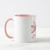 Schöne rosa Schleife Tasse (Links)