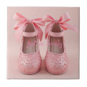 schöne rosa Schuhe Fliese (Vorderseite)