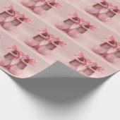 schöne rosa Schuhe Geschenkpapier (Ecke)