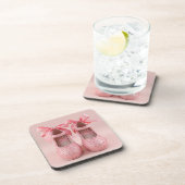 schöne rosa Schuhe Getränkeuntersetzer (Rechte Seite)