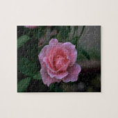Schöne rosa Single Rose Puzzle (Horizontal)