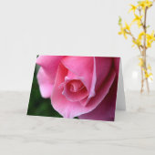 Schöne Rosa-Sitzkarte Karte (Gelbe Blume)