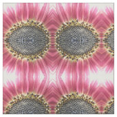 Schöne rosa Sonnenblume Gemustertes Gewebe Stoff (Muster)