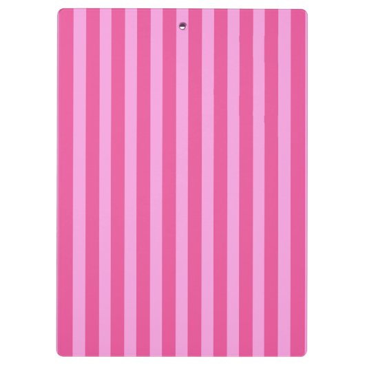 Schöne rosa Streifen Klemmbrett (Rückseite)