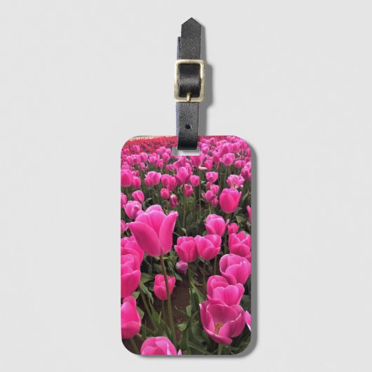 Schöne rosa Tulips, Oregon Gepäckanhänger (Vorderseite Vertikal)