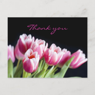Schöne Rosa Tulips Postkarte