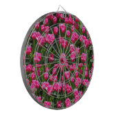 SCHÖNE ROSA TULPEN DARTSCHEIBE (Vorderseite Links)