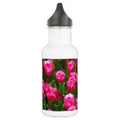 SCHÖNE ROSA TULPEN EDELSTAHLFLASCHE (Links)