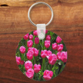 SCHÖNE ROSA TULPEN SCHLÜSSELANHÄNGER (Vorderseite)