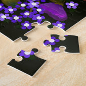 Schöne rosa und Lila boho Blume Puzzle (Seite)