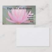 Schöne rosa und lila Lotos-Blume Visitenkarte (Vorne/Hinten)