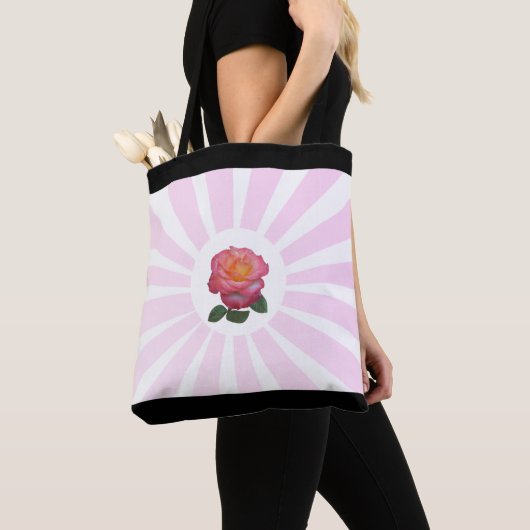 Schöne rosa und rosa Rays Tasche (Von Nahem)