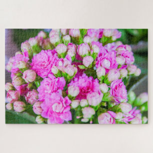 Schöne rosa und weiße Blume Puzzle