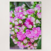 Schöne rosa und weiße Blume Puzzle (Vertikal)