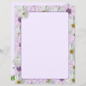 Schöne rosa und weiße Milchsorten 8,5 x 11 (Vorne/Hinten)